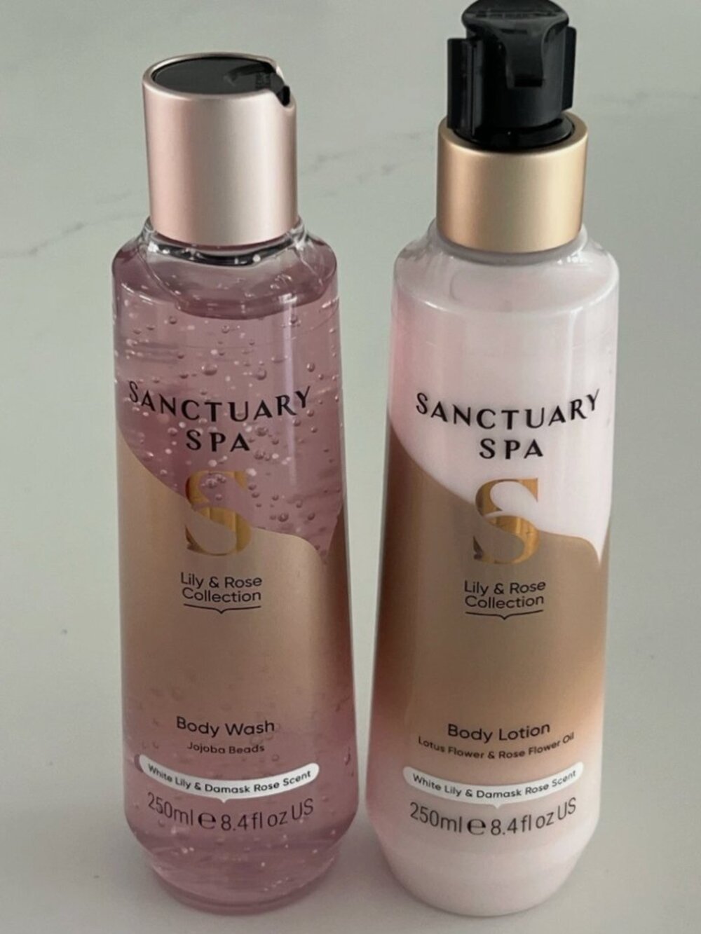 Sanctuary Spa: Body Wash and Lotion- 2 piece set: White Lily, 250 ml each